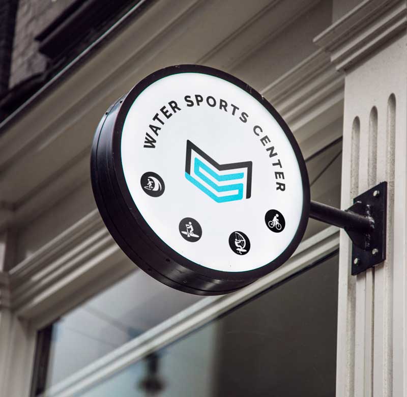 Drum-Style Illuminated Sign