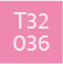 Color Palette: Rosa T32 - 036
